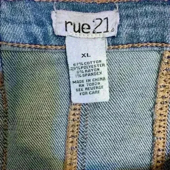 Denim TubeTop sz XL fall winter western cowgirlcore cowgirl 90s y2k button up - Picture 5 of 5